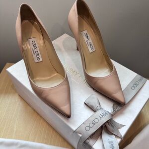 Jimmy Choo Blush Leather Heels